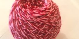 Candy Cane 2 ply yarn