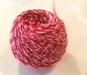 Candy Cane 2 ply yarn