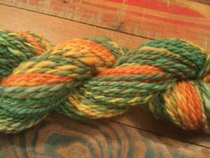 Orange and Green, Merino Yarn